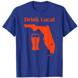 Gators Orange and Blue Drink Florida Craft Beer Shirt
