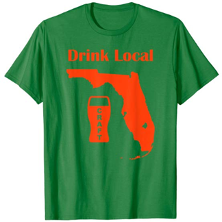 Miami Hurricanes Orange and Green Drink FL Craft Beer