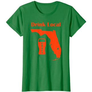 Miami Hurricanes Orange and Green Drink FL Craft Beer Womens