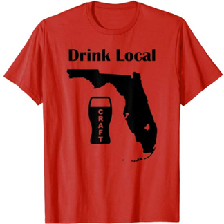 Drink Florida Craft Beer Shirt Red