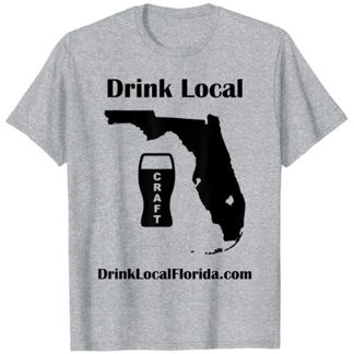 Drink Florida Craft Beer Shirt Gray