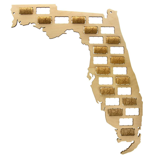 Florida Wine Corks Map