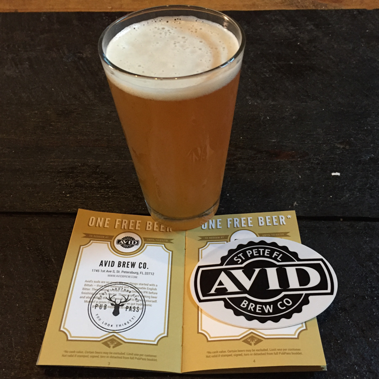 Avid Brew Co. - Beer and Sign Photo by Drink Local Florida