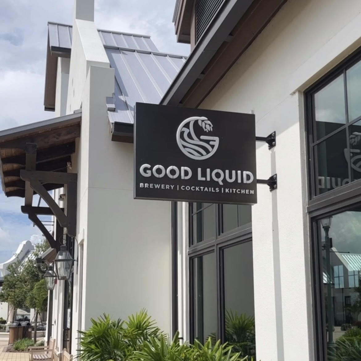 Good Liquid Brewing Co. New Waterside Location Front Signage